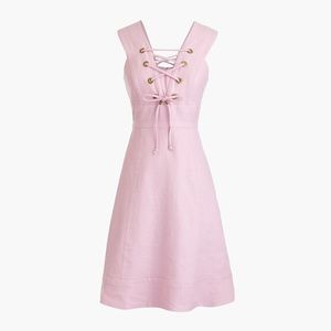 NWT J.Crew Pink Linen Dress Size 2
